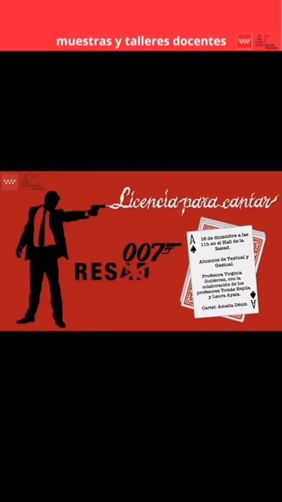 Muestras y Talleres Docentes 🎶 #EnLaRESAD &ndash; Concierto Navide&ntilde;o 2025 &ldquo;RESAD-007: Licencia para cantar&rdquo; Este a&ntilde;o nuestras&hellip;