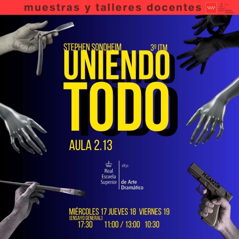 🎭 Muestras y talleres docentes 🎭 Título: Uniendo todo 📘 Una creación nacida del trabajo de la asignatura Prácticas de… 🎭 Muestras y talleres docentes 🎭 Título: Uniendo todo 📘 Una creación nacida del trabajo de la asignatura Prácticas de…