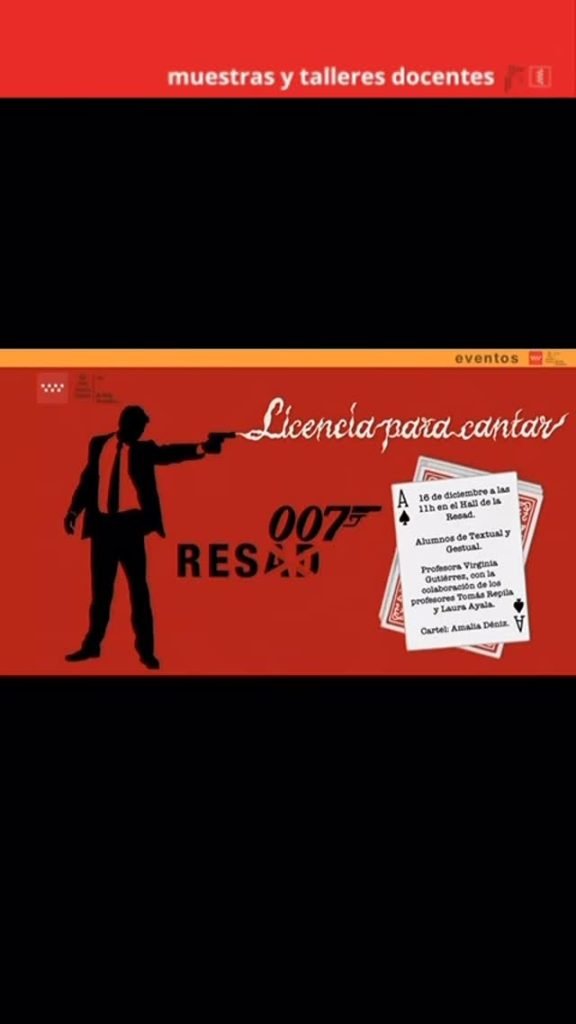 Muestras y Talleres Docentes 🎶 #EnLaRESAD &ndash; Concierto Navide&ntilde;o 2025 &ldquo;RESAD-007: Licencia para cantar&rdquo; Este a&ntilde;o nuestras&hellip;
