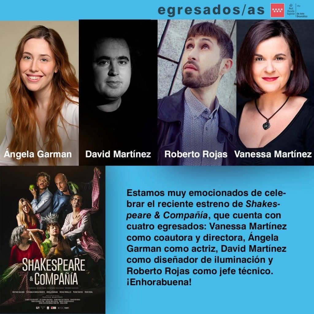 ✨ Orgullo RESAD ✨ Celebramos el reciente estreno de Shakespeare & Compa&ntilde;&iacute;a, que cuenta con cuatro egresados: 🪄 Vanessa &hellip;