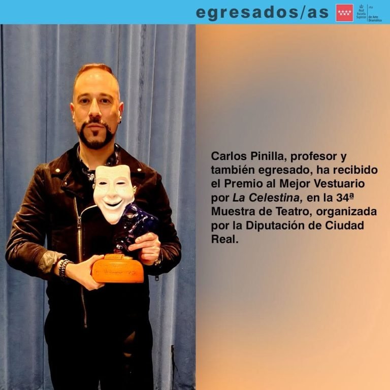 ✨ Orgullo RESAD ✨ Celebramos con enorme alegr&iacute;a el reconocimiento a Carlos Pinilla (@carl.pinilla), profesor y tambi&eacute;n e&hellip;