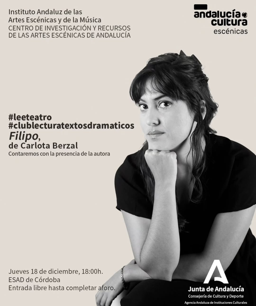 Este jueves, Club de Lectura de Textos Dram&aacute;ticos. Cordinado por @cheloansino y con la asistencia de la autora @carlotab&hellip;