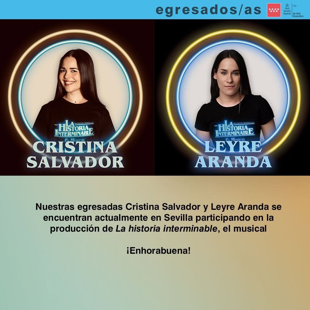 Orgullo Resad ✨ Nuestras egresadas Cristina Salvador y Leyre Aranda se encuentran actualmente en Sevilla participando en&hellip;