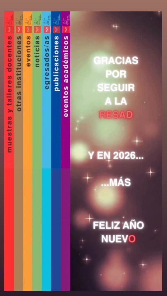✨ Feliz A&ntilde;o Nuevo ✨ Gracias por acompa&ntilde;arnos, por estar ah&iacute;, por seguirnos y compartir este camino con la Resad. Vuestra&hellip;